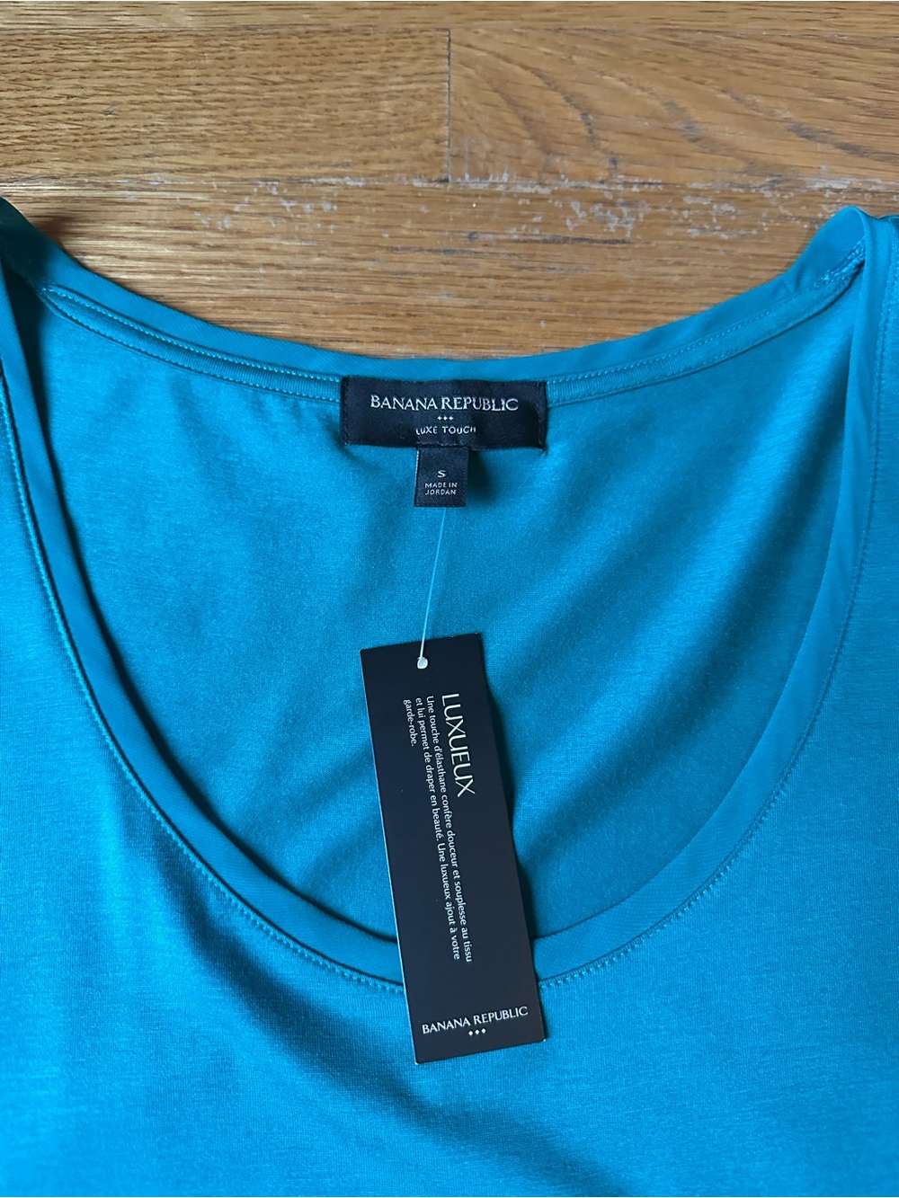 Banana Republic Teal Scoop Neck Tank Top - Picture 2 of 3